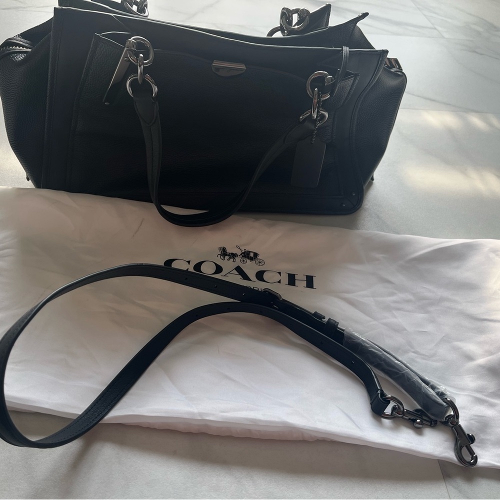 Black Coach bag! Used once!